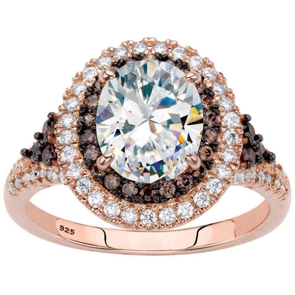 Chocolate Champagne Diamonds Ring